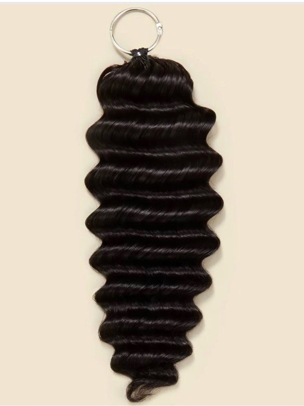 18” Deep Wave Human Crochet Hair Cambodian Hair,60G/1 Pack 18 Inch,Miracle Knots
